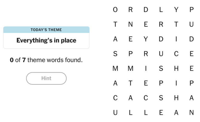 nyt strands hints