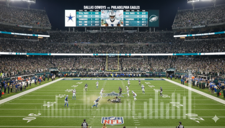 dallas cowboys vs philadelphia eagles match player stats